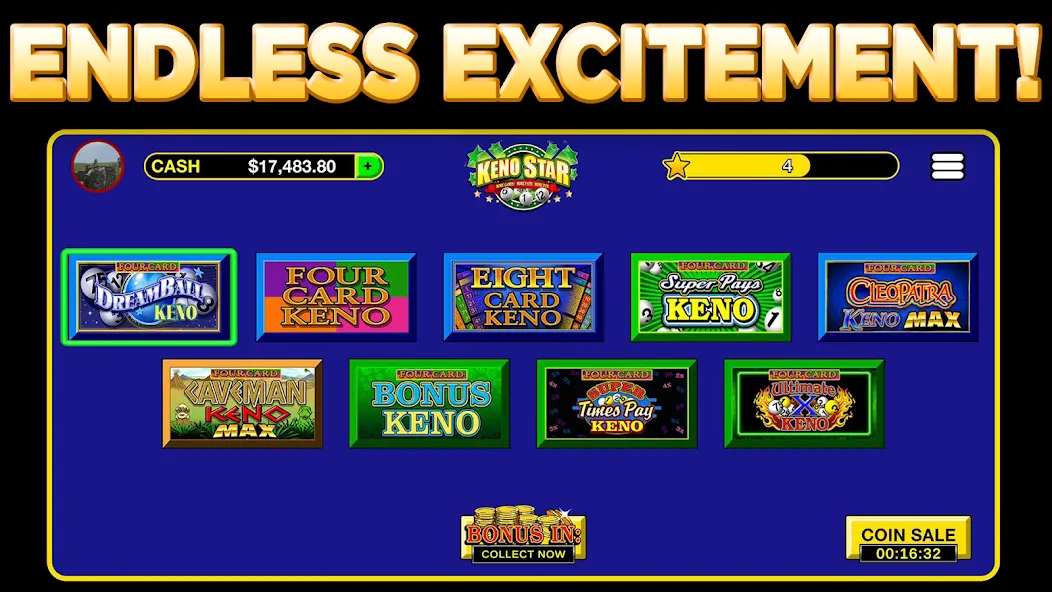 Keno Star - Multi Card Games (Кино Стар) [МОД Все открыто] APK Android Screenshot 5