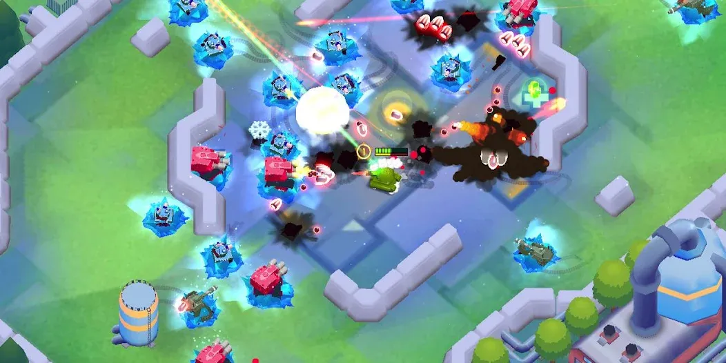 Stickman Tank Battle (Стикмен Танк Баттл) [МОД Меню] APK Android Screenshot 4