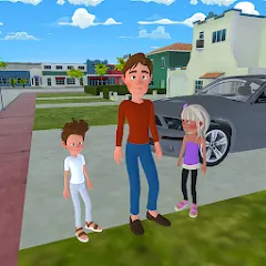 Super Dad Virtual : Happy Game [МОД Меню] APK Android