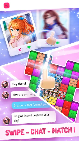 Eroblast: Waifu Dating Sim (Эробласт) [МОД Unlocked] APK Android Screenshot 1
