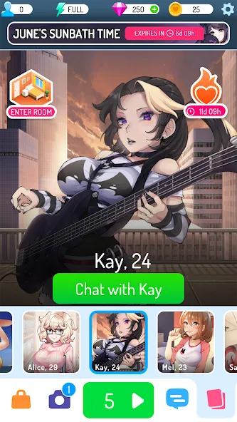 Eroblast: Waifu Dating Sim (Эробласт) [МОД Unlocked] APK Android Screenshot 4