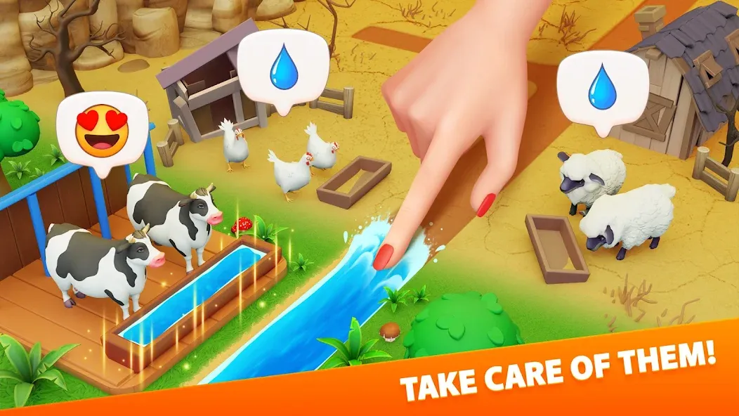 Klondike Adventures: Farm Game [МОД Бесконечные монеты] APK Android Screenshot 1