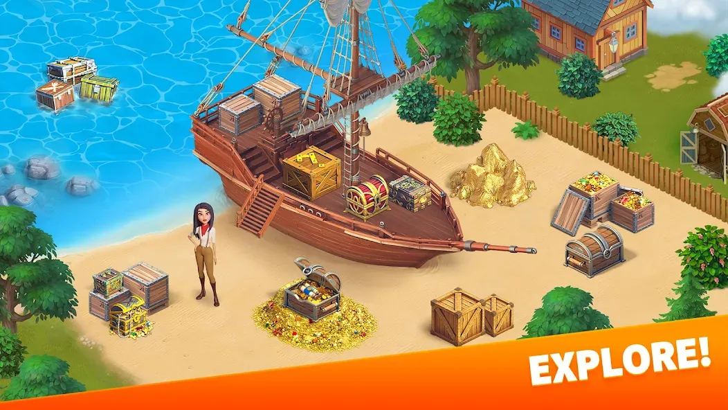 Klondike Adventures: Farm Game [МОД Бесконечные монеты] APK Android Screenshot 5