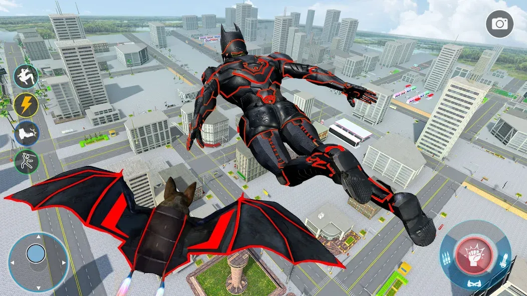 Flying Bat Robot Car Transform (Флайинг Бэт Робот Кар Трансформ) [МОД Все открыто] APK Android Screenshot 2