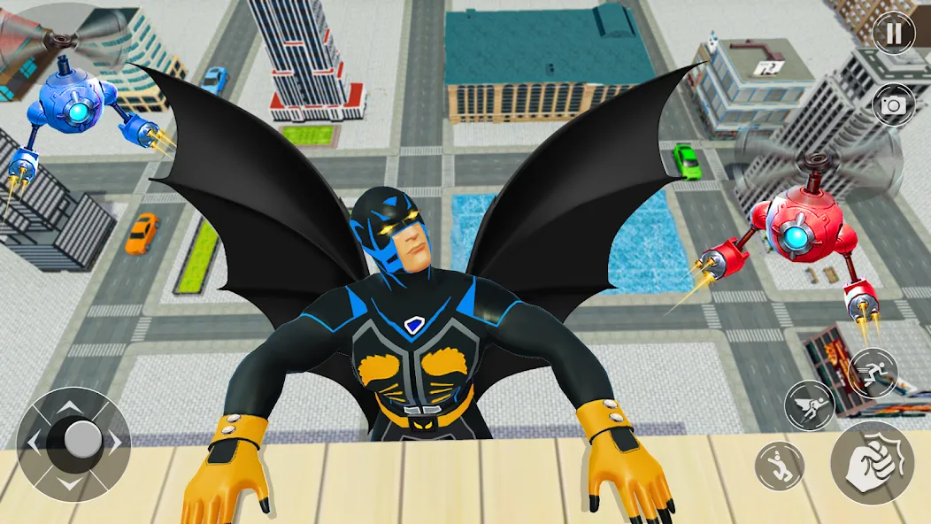 Flying Bat Robot Car Transform (Флайинг Бэт Робот Кар Трансформ) [МОД Все открыто] APK Android Screenshot 3