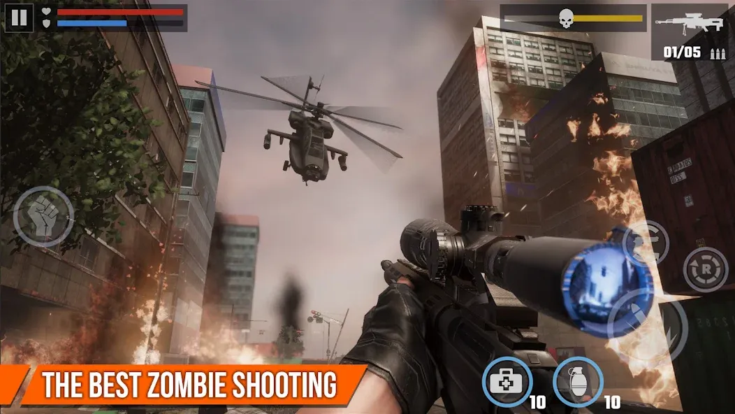 Dead Target: Zombie Games 3D [МОД Mega Pack] APK Android Screenshot 4