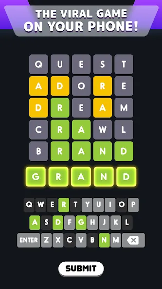 Wordle! [МОД Mega Pack] APK Android Screenshot 1