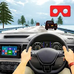 VR Traffic Racing In Car Drive (ВР Трафик Гонки на Автомобиле Вождения) [МОД Mega Pack] APK Android