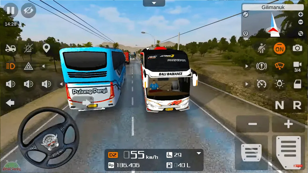 Coach Tourist Bus City Driving [МОД Бесконечные монеты] APK Android Screenshot 5