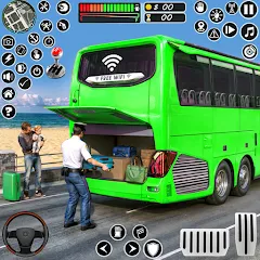 Coach Tourist Bus City Driving [МОД Бесконечные монеты] APK Android