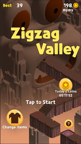 Zigzag Valley,Endless game [МОД Все открыто] APK Android Screenshot 1