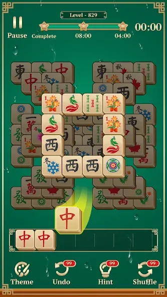 Mahjong Solitaire: 3 Tiles (Маджонг Классик) [МОД Mega Pack] APK Android Screenshot 2