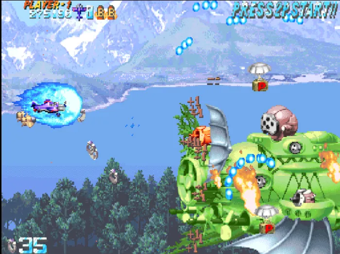 Progear- Airplane Shooter (Прогиа) [МОД Бесконечные монеты] APK Android Screenshot 2