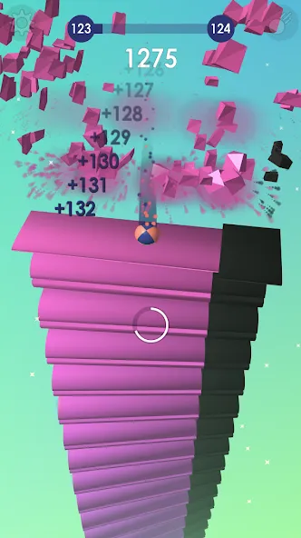 Ball: Blast colorful bricks 3d [МОД Mega Pack] APK Android Screenshot 4
