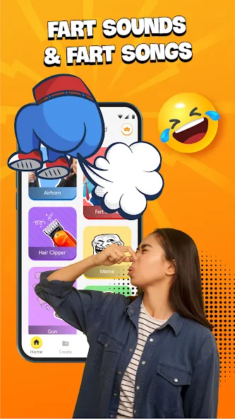 Prank Sounds Haircut, Air Horn [МОД Unlocked] APK Android Screenshot 3