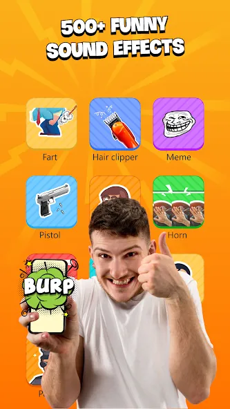 Prank Sounds Haircut, Air Horn [МОД Unlocked] APK Android Screenshot 4
