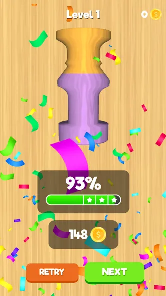 Lathe 3D: Wood Carving Offline (Токарный станок 3D) [МОД Unlocked] APK Android Screenshot 4