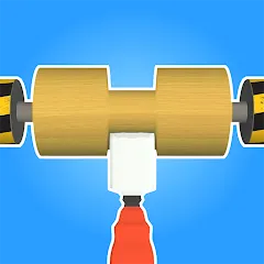 Lathe 3D: Wood Carving Offline (Токарный станок 3D) [МОД Unlocked] APK Android
