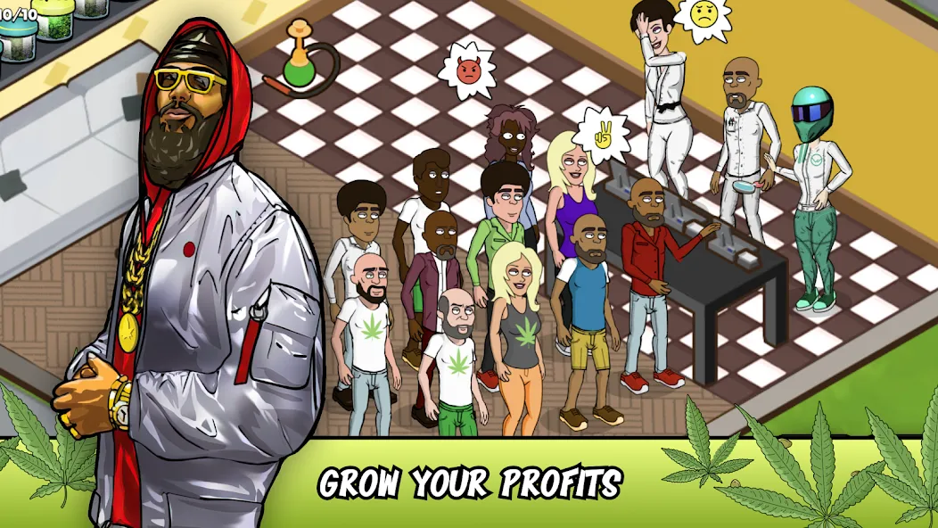 Weed City - Hemp Farm Tycoon (Уид Сити) [МОД Меню] APK Android Screenshot 2