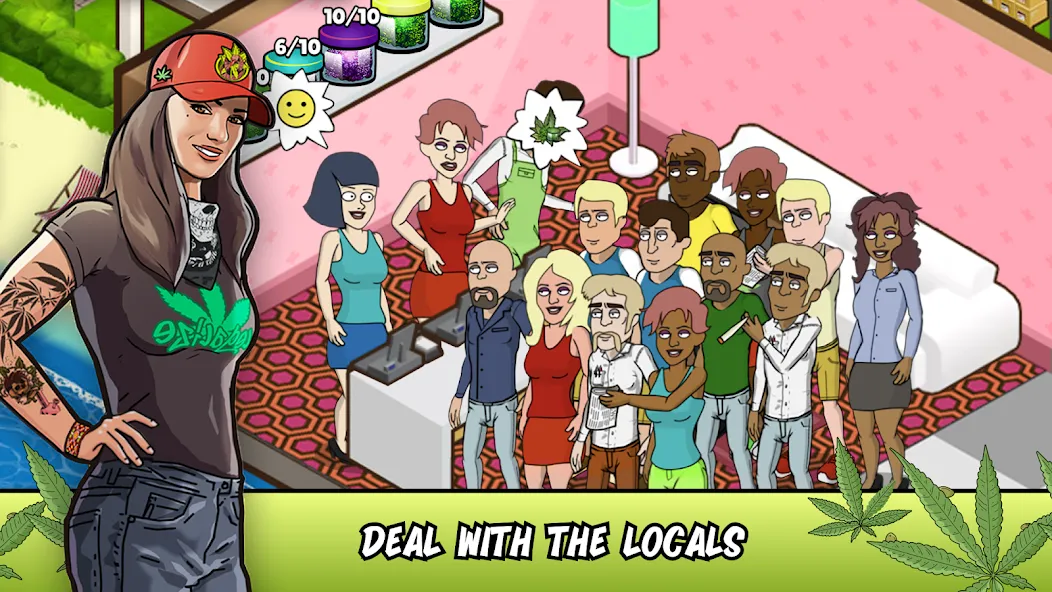 Weed City - Hemp Farm Tycoon (Уид Сити) [МОД Меню] APK Android Screenshot 3