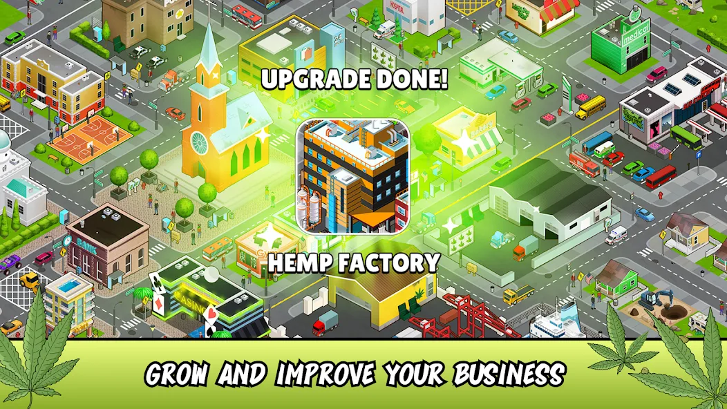 Weed City - Hemp Farm Tycoon (Уид Сити) [МОД Меню] APK Android Screenshot 4
