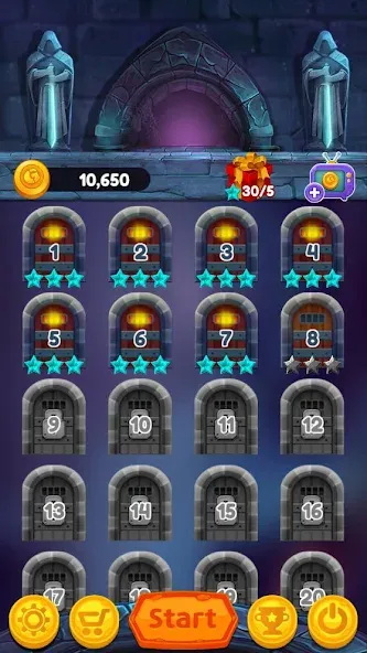 Jewels of Kingdom Knights (Джуэлз оф Кингдом Найтс) [МОД Бесконечные монеты] APK Android Screenshot 1