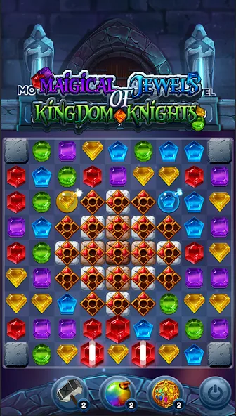 Jewels of Kingdom Knights (Джуэлз оф Кингдом Найтс) [МОД Бесконечные монеты] APK Android Screenshot 4