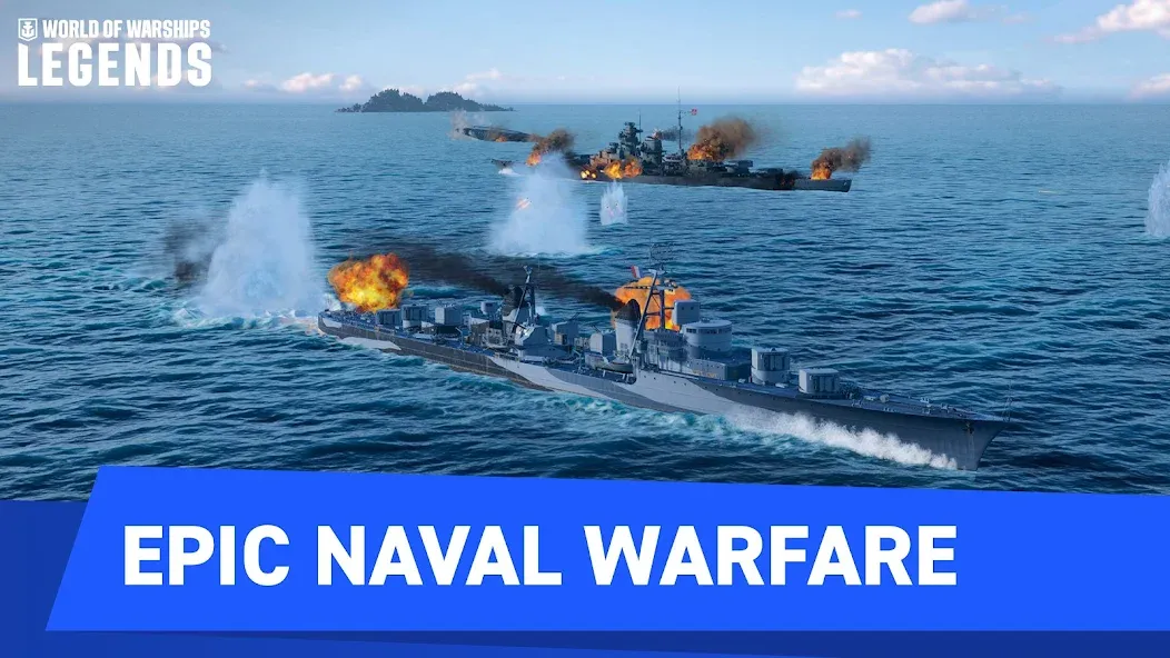 World of Warships Legends PvP (Ворлд оф Варшипс Легендс) [МОД Меню] APK Android Screenshot 4