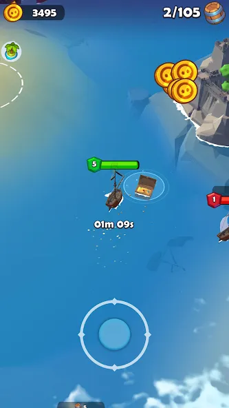 Pirate Raid - Caribbean Battle (Пиратское налетении) [МОД Меню] APK Android Screenshot 3