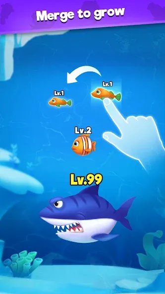 Fish Go.io - Be the fish king [МОД Меню] APK Android Screenshot 3