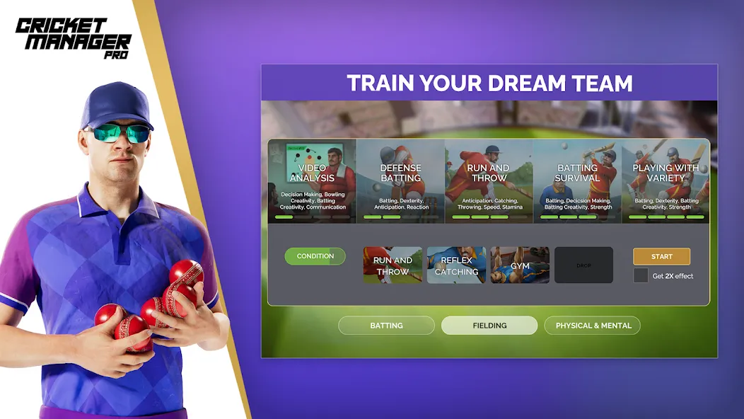 Cricket Manager Pro 2023 (Крикет Менеджер Про 2023) [МОД Unlocked] APK Android Screenshot 5