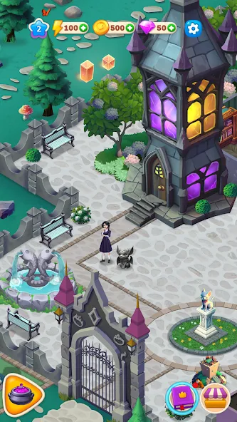 Weekday Merge: Mansion Mystery [МОД Бесконечные монеты] APK Android Screenshot 5