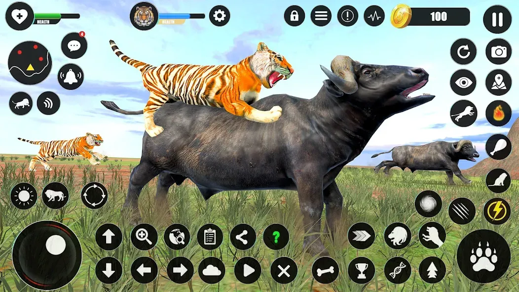 Tiger Simulator Animal Games (Тигровый симулятор  игры с животными) [МОД Все открыто] APK Android Screenshot 4