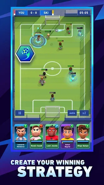 AFK Football: RPG Soccer Games [МОД Unlocked] APK Android Screenshot 1