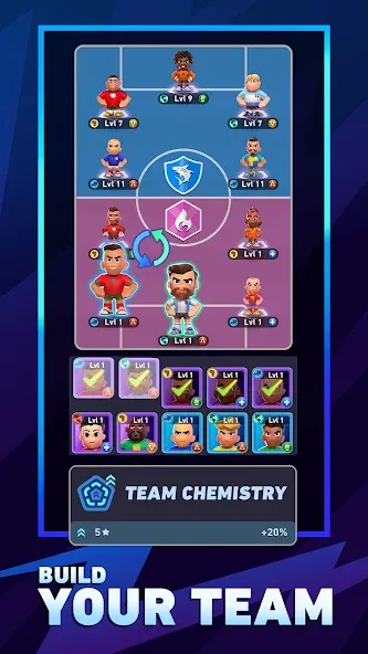 AFK Football: RPG Soccer Games [МОД Unlocked] APK Android Screenshot 3