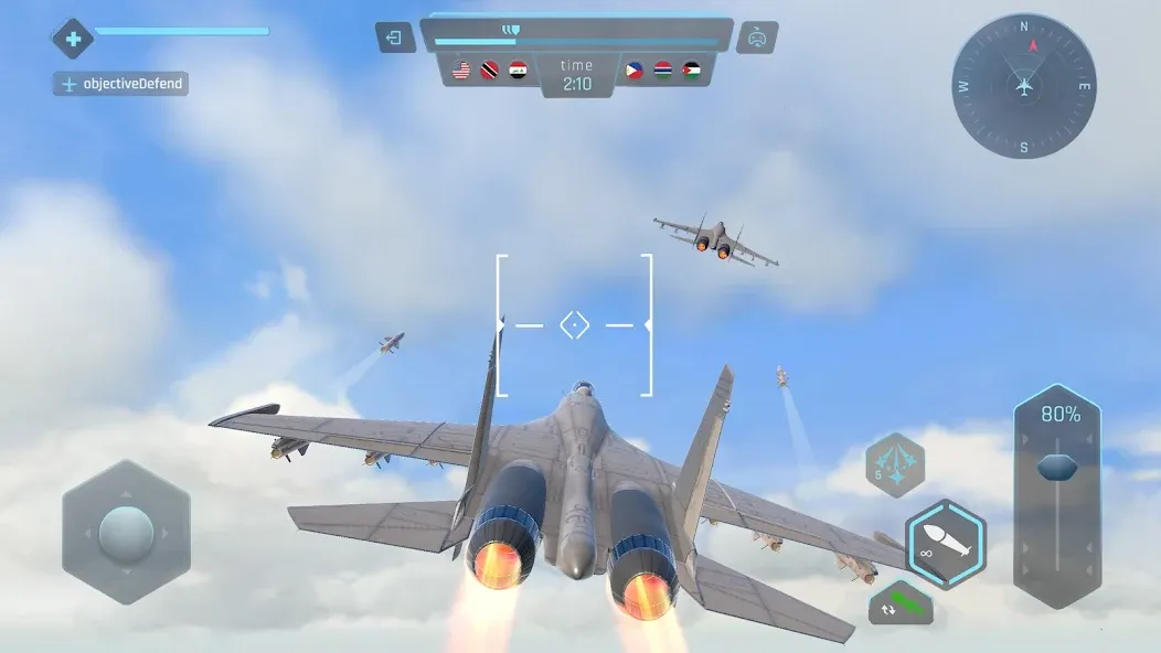 Sky Warriors: Airplane Games (Скай Ворриорс) [МОД Меню] APK Android Screenshot 3