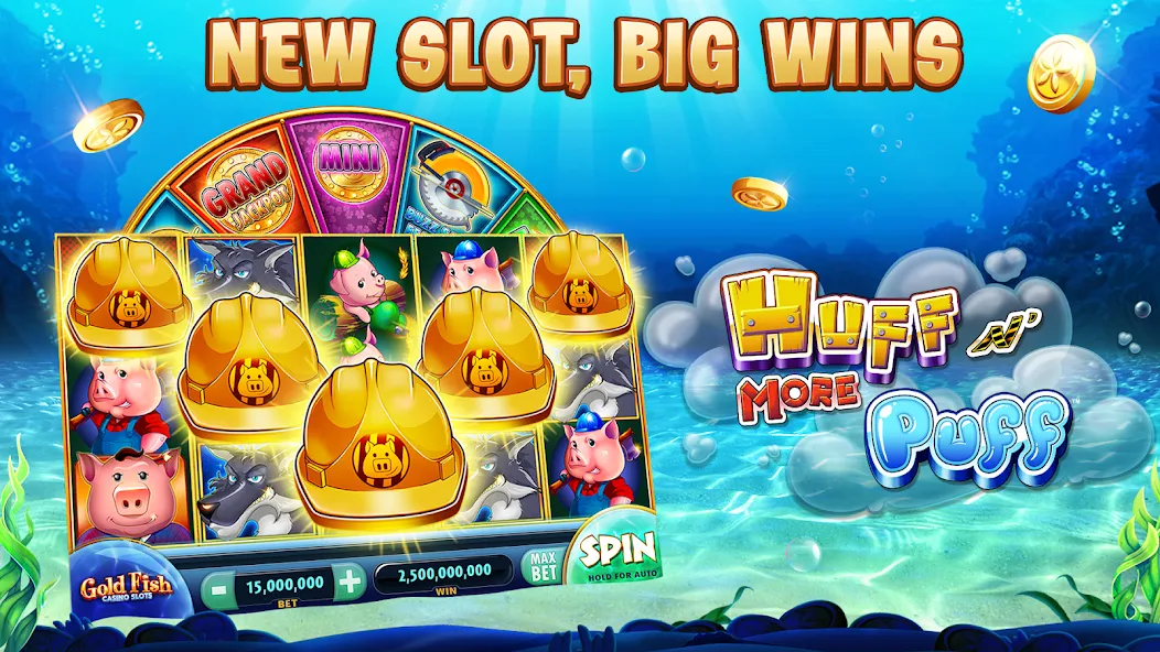 Gold Fish Casino Slot Games (Голдфиш) [МОД Unlocked] APK Android Screenshot 1