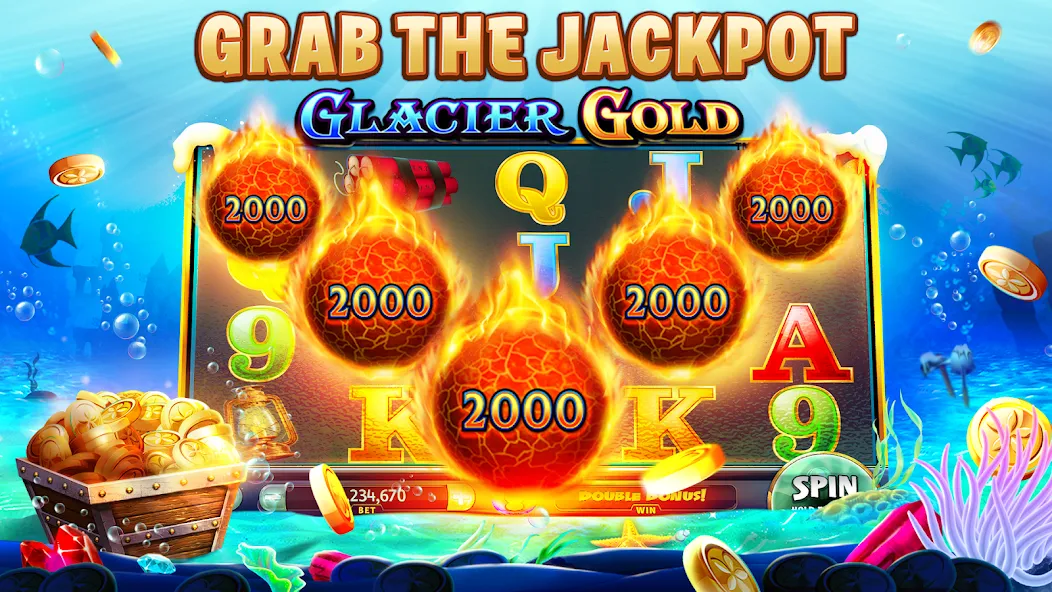 Gold Fish Casino Slot Games (Голдфиш) [МОД Unlocked] APK Android Screenshot 3