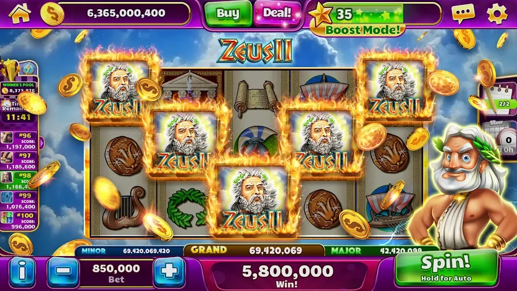 Jackpot Party Casino Slots (Джекпот Пати) [МОД Unlocked] APK Android Screenshot 2