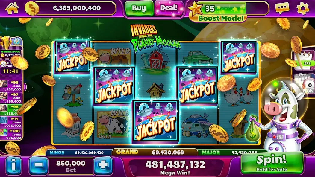 Jackpot Party Casino Slots (Джекпот Пати) [МОД Unlocked] APK Android Screenshot 3
