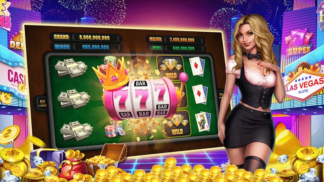 Winning Jackpot Slots Casino [МОД Все открыто] APK Android Screenshot 3