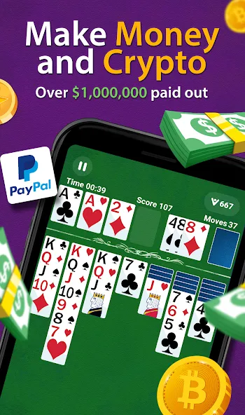 Solitaire - Make Money [МОД Premium] APK Android Screenshot 4