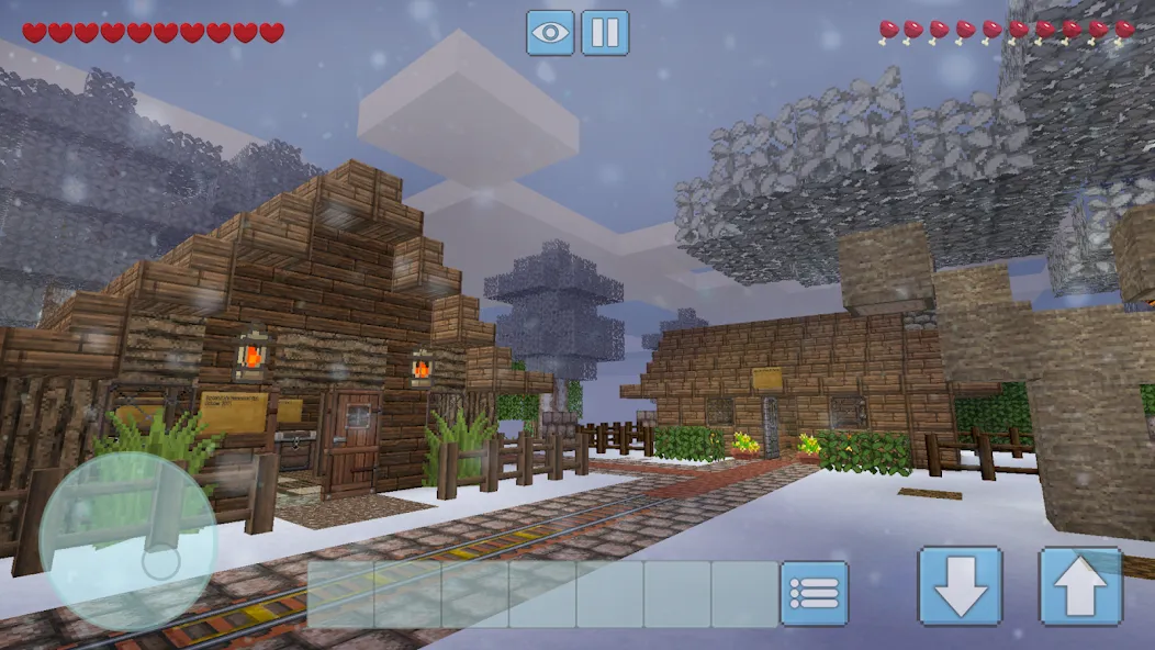 Winter Craft - Block Craft (Винтер Крафт) [МОД Бесконечные монеты] APK Android Screenshot 1