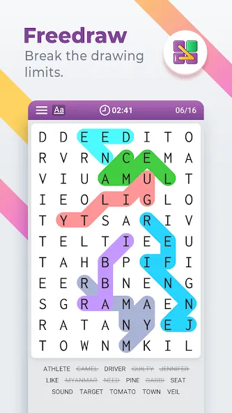 Word Search Colorful [МОД Unlocked] APK Android Screenshot 5
