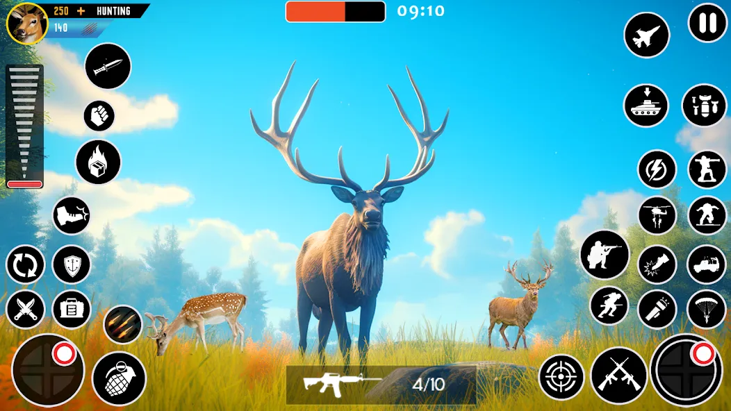 Wild Animal Deer Hunting Games (Охота на диких зверей с оружием  игры) [МОД Много денег] APK Android Screenshot 4