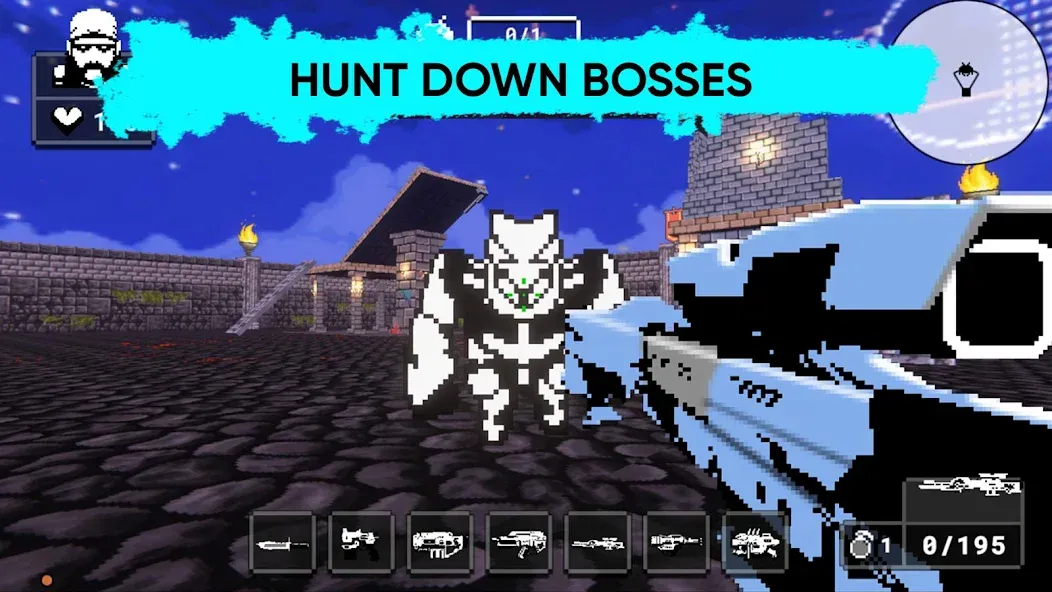 Doomsday pixel shooter 3d (Дум пиксельный шутер 3D) [МОД Меню] APK Android Screenshot 2