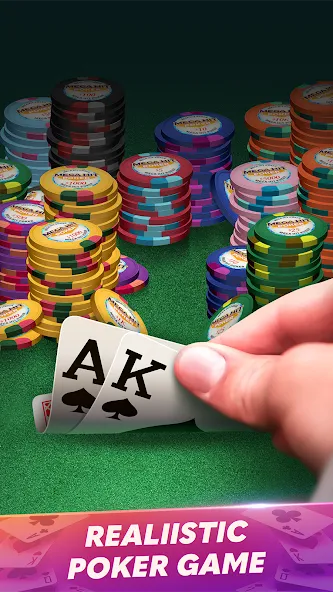 Mega Hit Poker: Texas Holdem (Мега Хит Покер) [МОД Premium] APK Android Screenshot 1