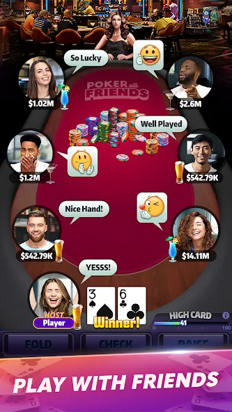 Mega Hit Poker: Texas Holdem (Мега Хит Покер) [МОД Premium] APK Android Screenshot 4