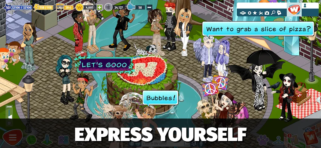 Woozworld - Virtual World (Вузворлд) [МОД Бесконечные монеты] APK Android Screenshot 1