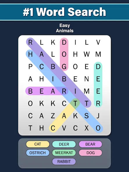 Word Search: Word Find (Ворд Срч) [МОД Много денег] APK Android Screenshot 4